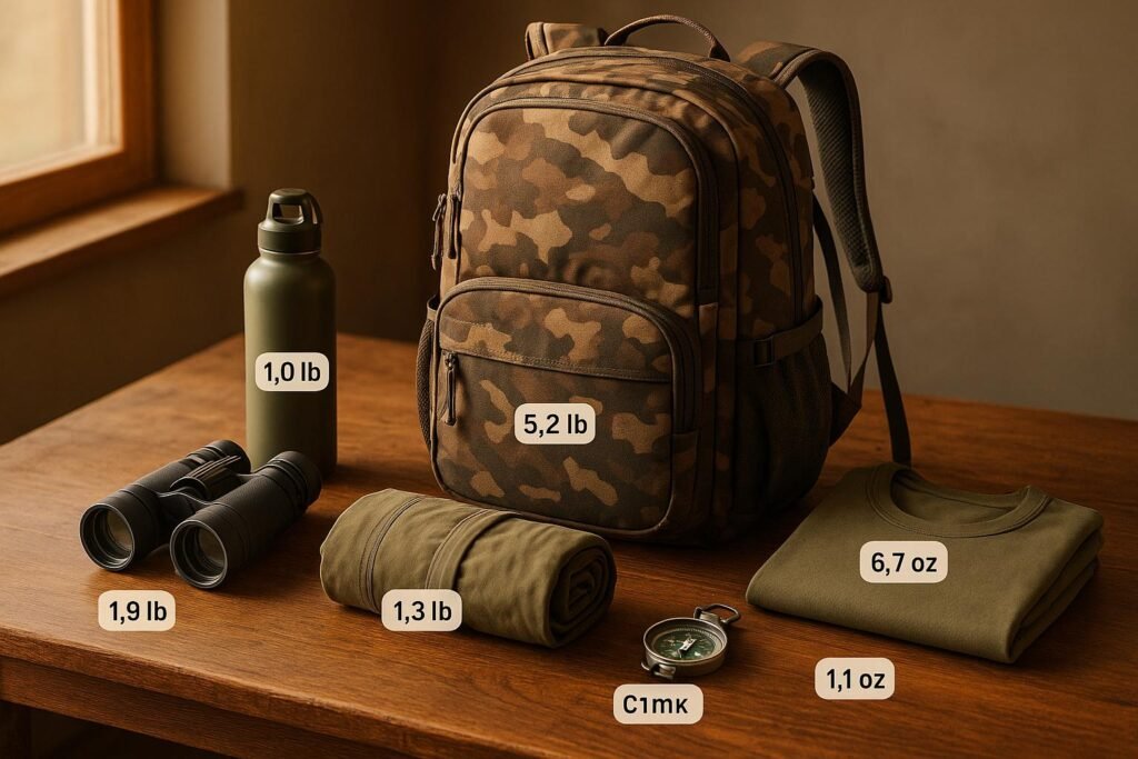Hunting Gear Weight Planner