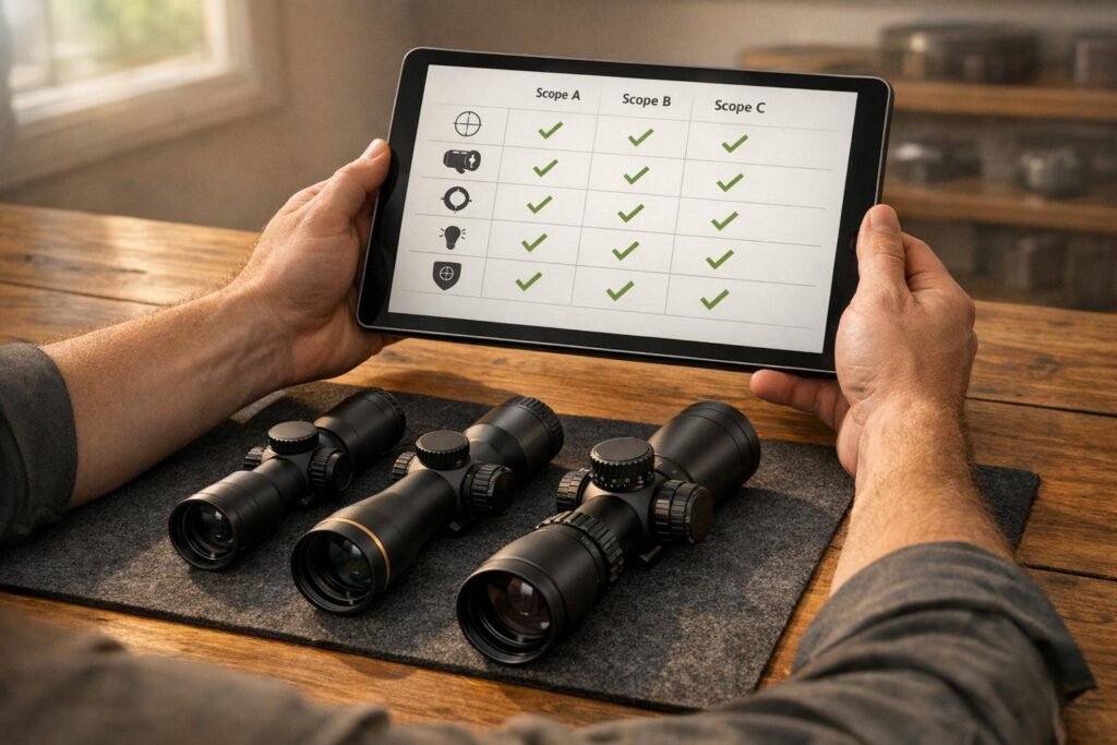 Rifle Scope Feature Evaluator